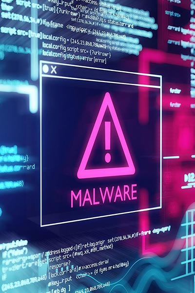 Image illustrating the dangers of malware
