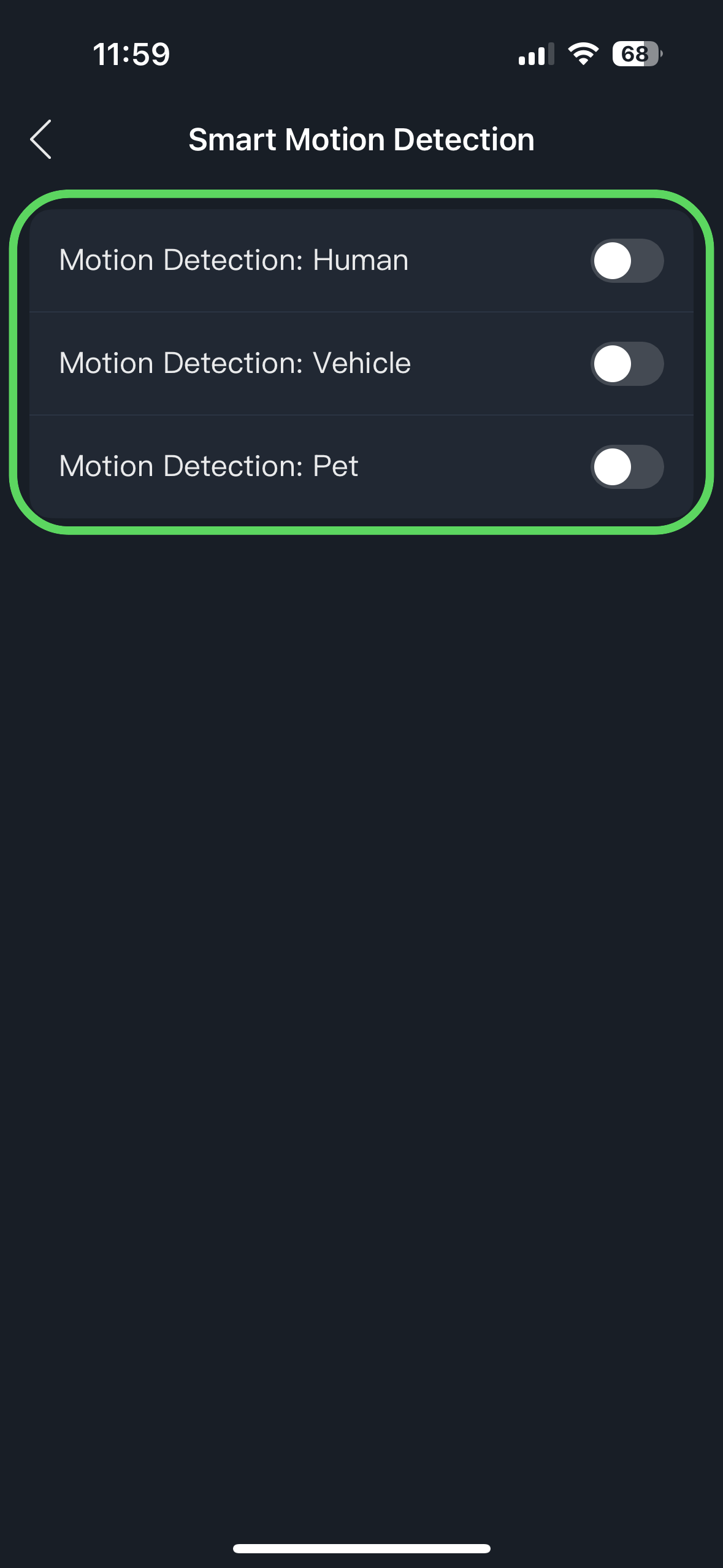 Select Notification Types