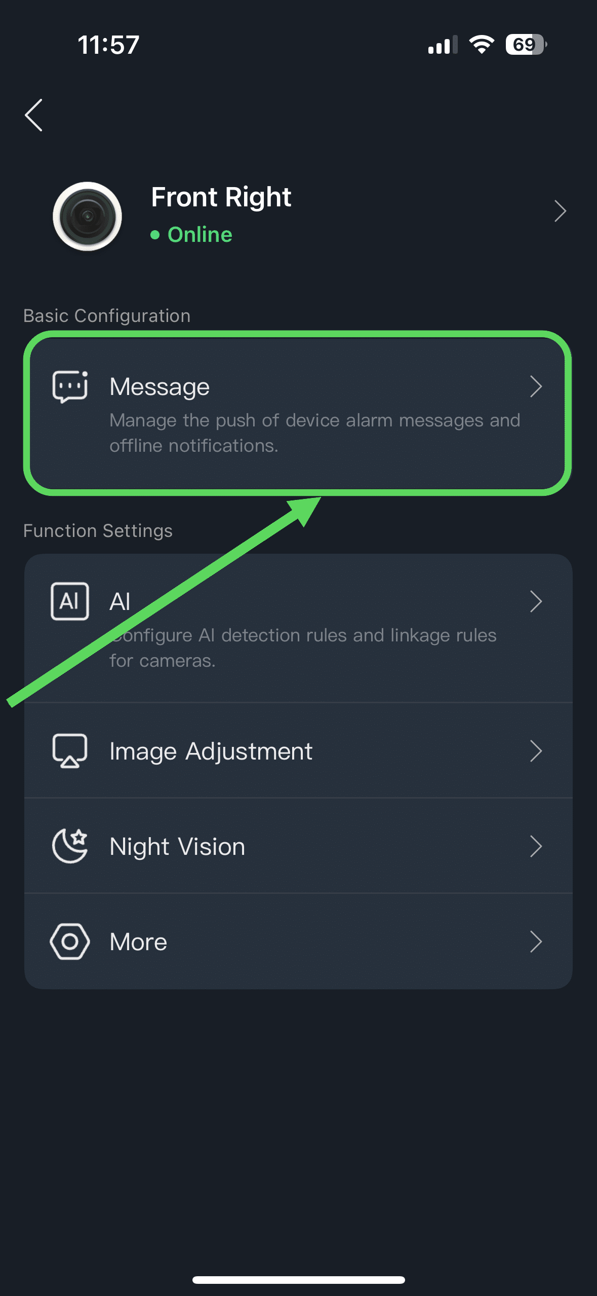 Select Message (Notifications)