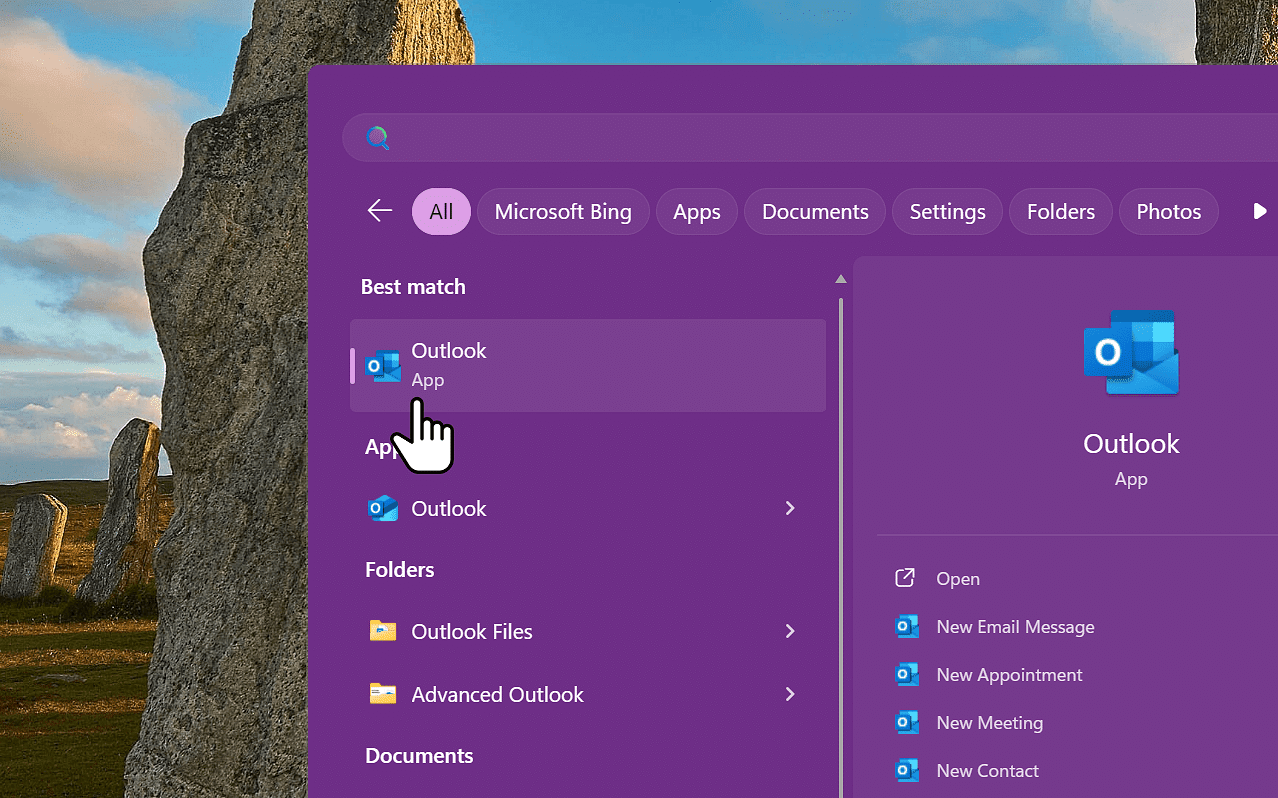 Open Outlook Classic