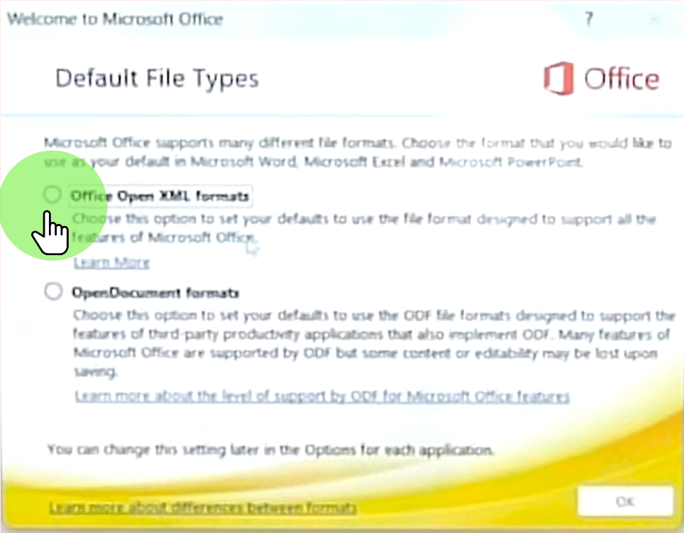 Select Default File Types