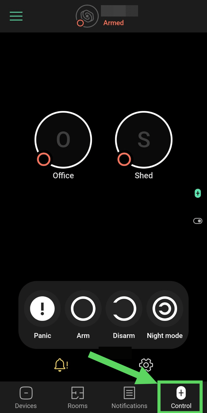 The Control Tab 🔘