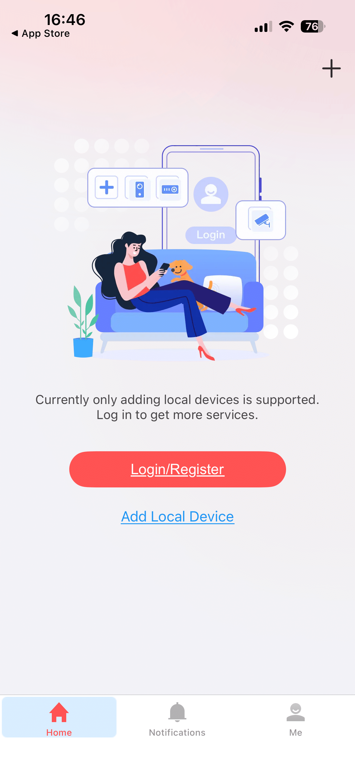 Select Login/Register