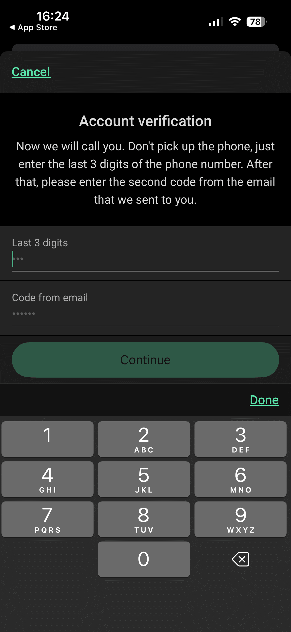 Account Verification