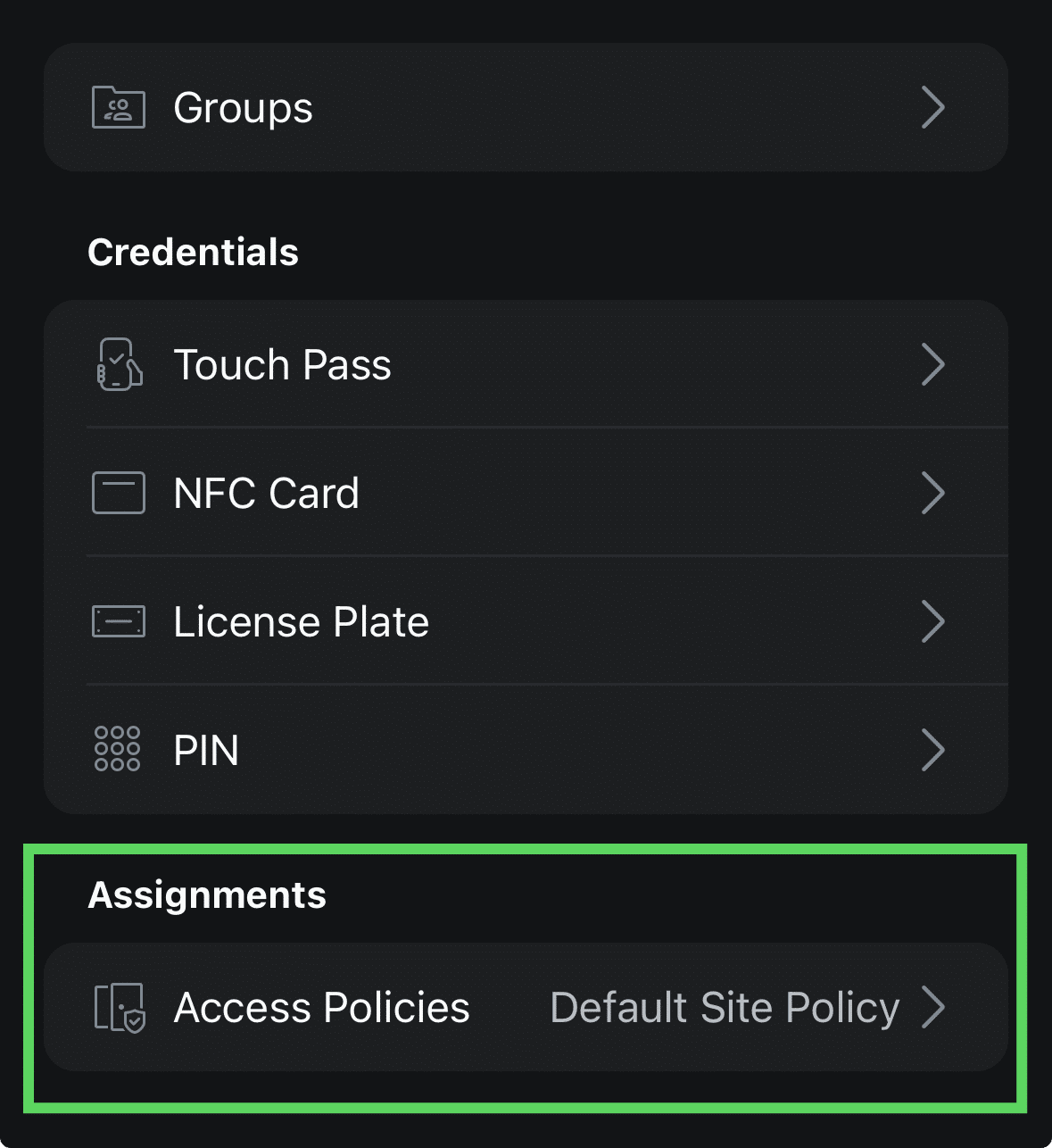 Set Access Permissions (Policies & Schedules)