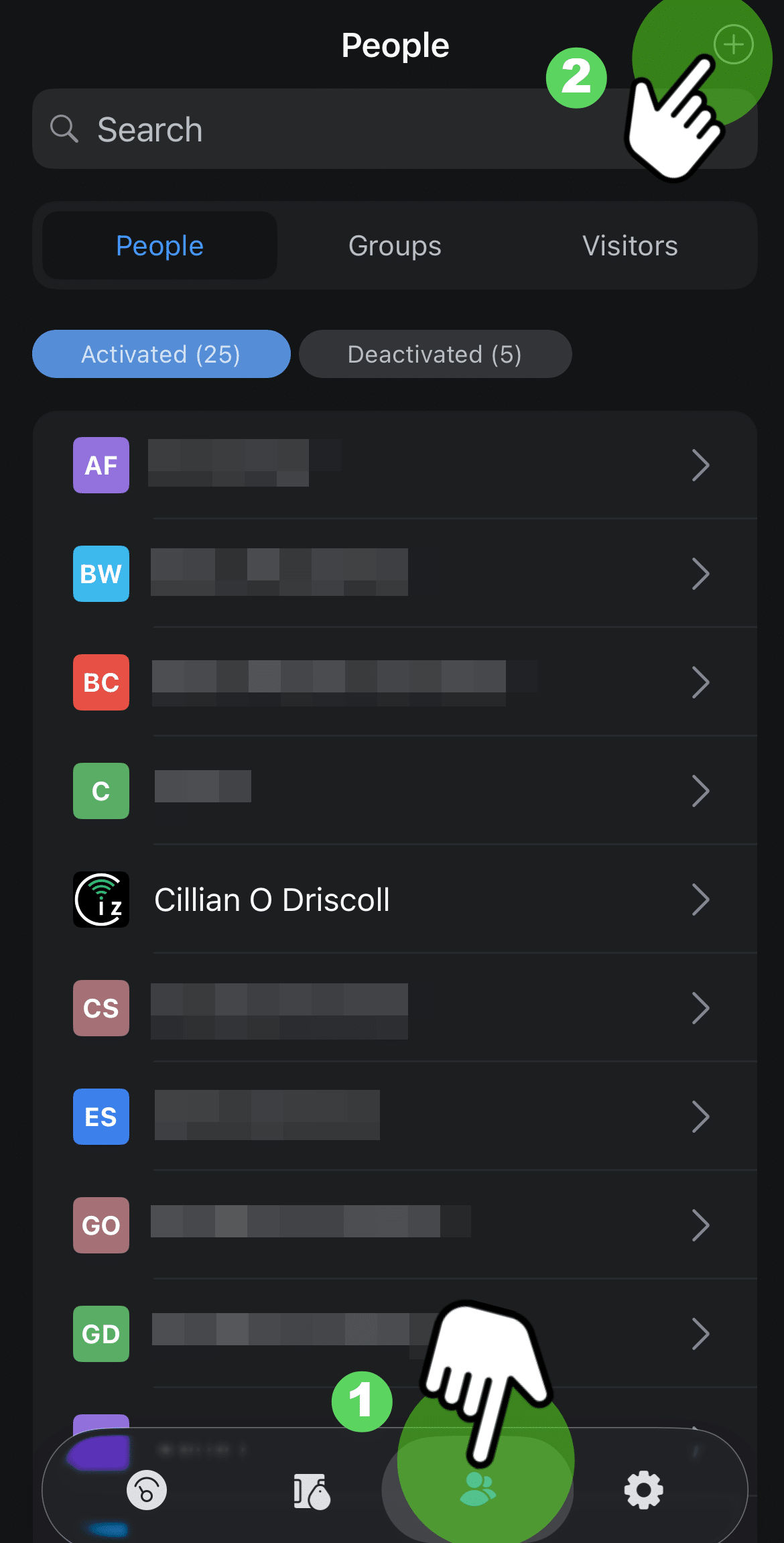 Open the User/People Directory